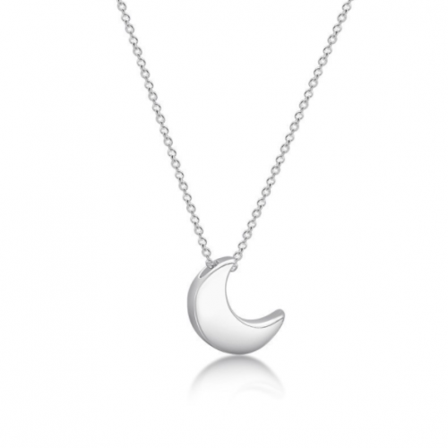 S925 sterling silver moon necklace gold wholesale new