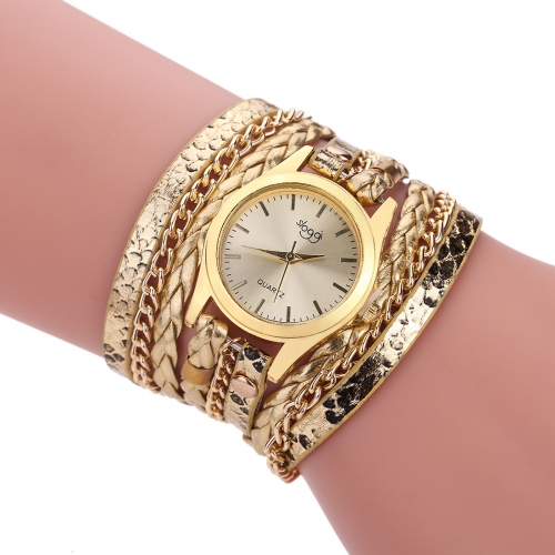 Stylish Women's Leather Bracelet Watch!